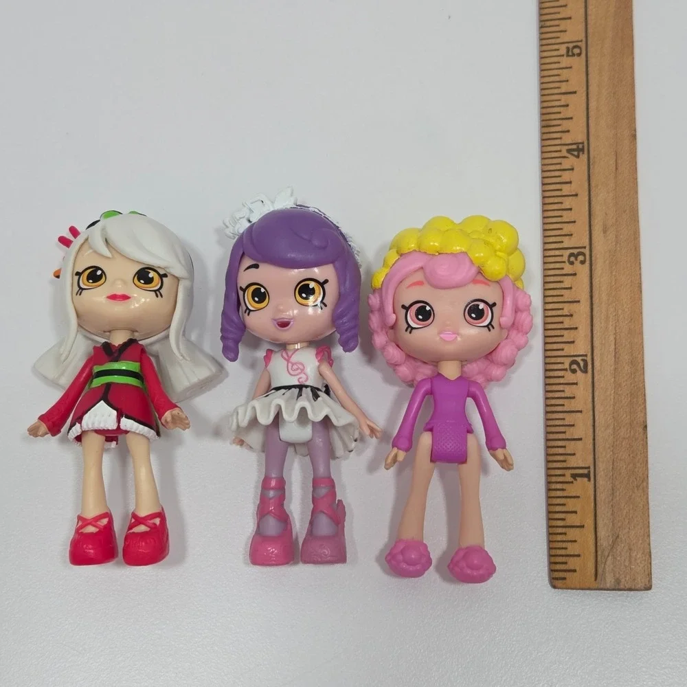 Shopkins Lil Shoppies Lot Of 3 Figures Sara Sushi Melodine Bubbleisha